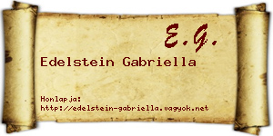 Edelstein Gabriella névjegykártya